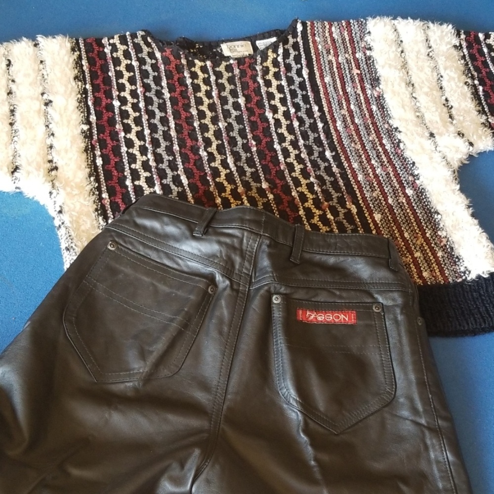 Vintage Sasson Leather Jeans....